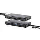 Alogic DUCDMV2 MV2 USB-C Dual Display USB-A RJ45 HDMI VGA Docking Station Black