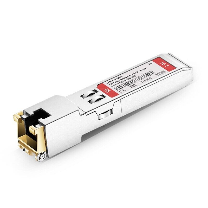 Extreme Networks 10070H 10/100/1000BASE-T SFP module, CAT5 cable 100m link, RJ45