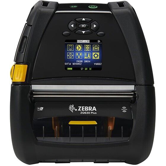 Zebra ZQ63-AUXA004-00 4" Mobile Direct Thermal Portable Printer USB WiFi6 BT