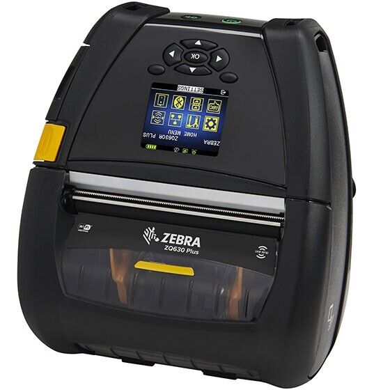 Zebra ZQ63-AUXA004-00 4" Mobile Direct Thermal Portable Printer USB WiFi6 BT