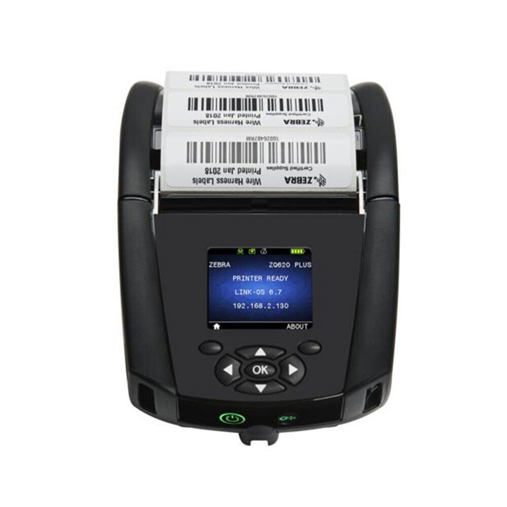 Zebra ZQ62-AUWA004-00 ZQ620 2.8" Mobile Direct Thermal Receipt Printer USB WF BT