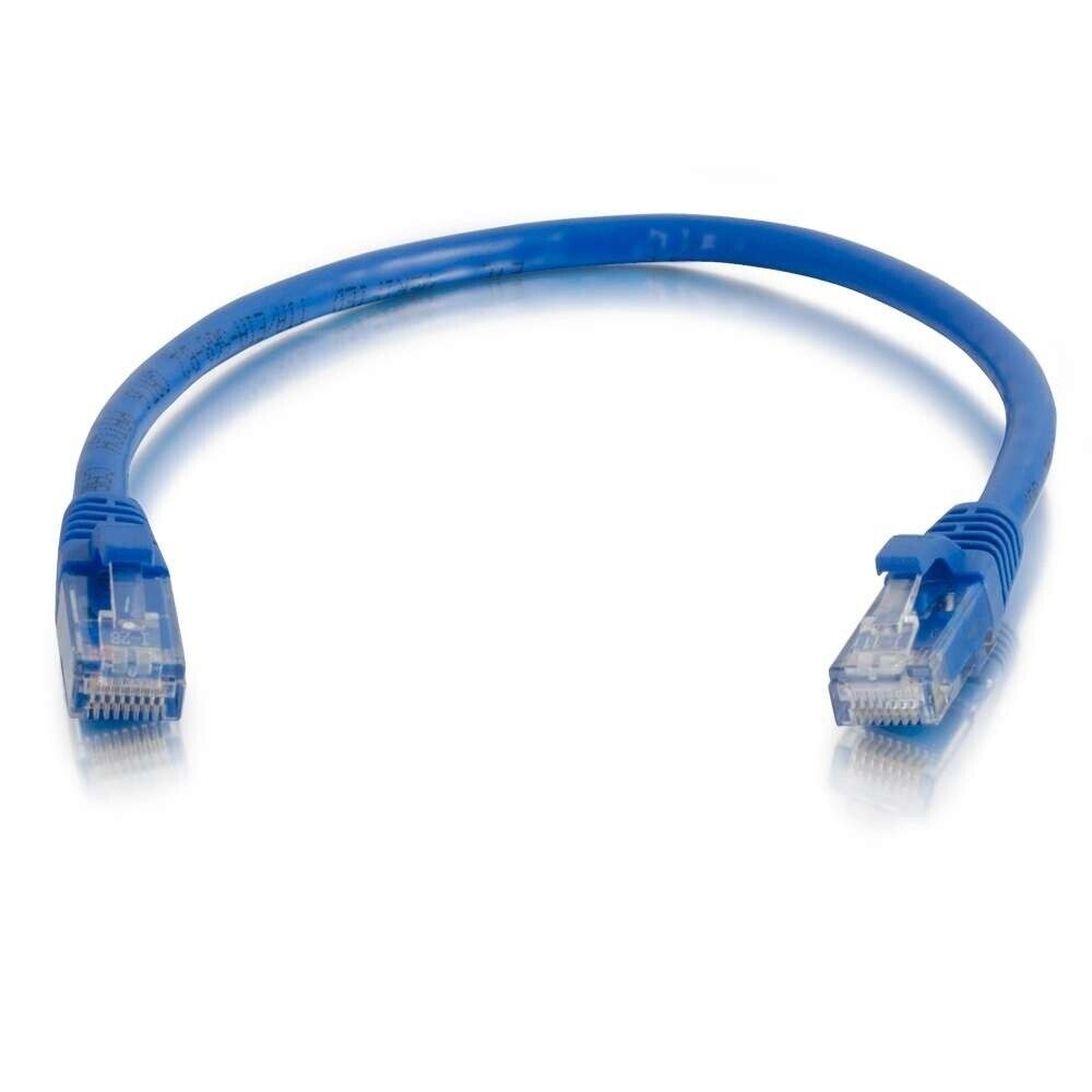 C2G 00952 6Inch CAT6 Snagless Ethernet Network Cable UTP Blue