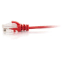C2G 01168 7Ft (84") CAT6 Snagless Slim RJ45 Ethernet Network Cable UTP Red