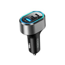 Codi A01111 65W Triple Port Car Quick Charger 2x USB-C 1x USB-A PlugnPlay Black