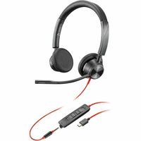 HP Poly 8M3V4AA#ABA Blackwire 3325 Headset +USB-C/A Adapter TAA Microsoft Teams