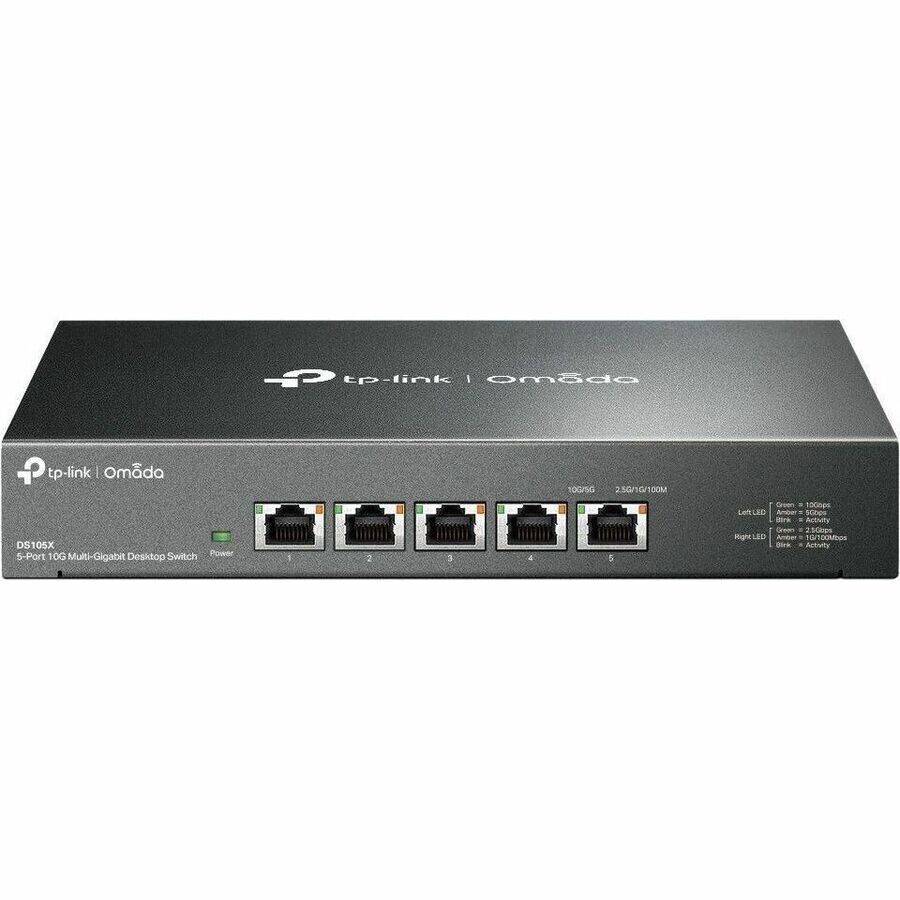 TP-Link DS105X Omada 5-Port 10G Multi-Gigabit Desktop Switch PORT: 5 10G RJ45