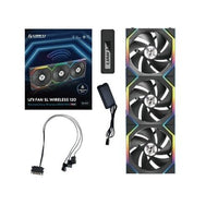Lian Li 12SL1W3B 120mm UNI FAN SL Wireless ARGB Case Fan Black 3-Pack