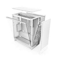 NZXT CM-H72FW-01 H7 Flow Mid Tower ATX Airflow PC Case Steel Temperd Glass White