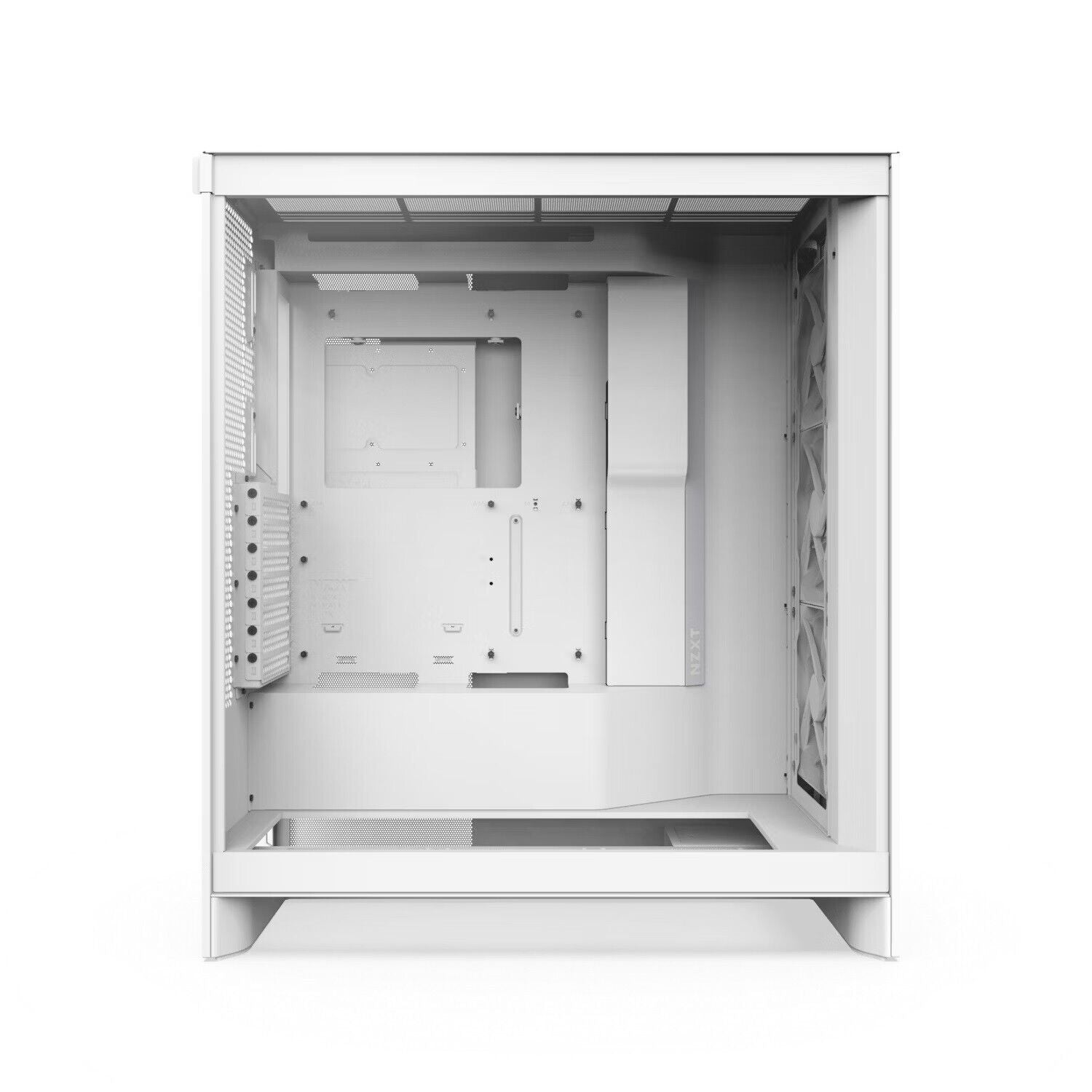NZXT CM-H72FW-01 H7 Flow Mid Tower ATX Airflow PC Case Steel Temperd Glass White
