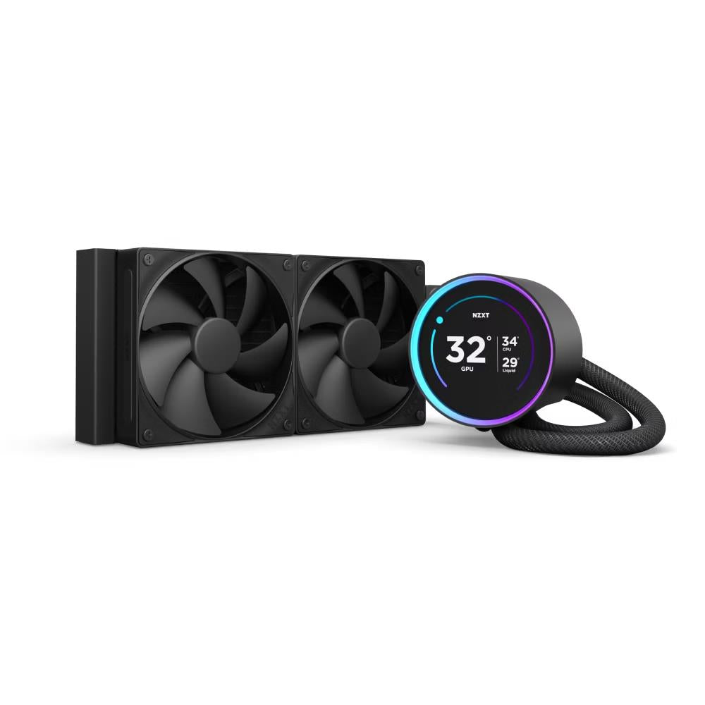 NZXT RL-KN24E-B2 Kraken Elite 240 240mm AIO Liquid Cooler w 2.72" IPS LCD Black