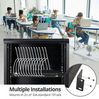 SIIG ID-US0A11-S1 16-Port Industrial USB-C PD Charging Station 600W 5V 9V 12V