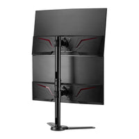 SIIG CE-MT3F11-S1 Freestanding Adjusting Vertical Dual Monitor Stand 17" to 32"