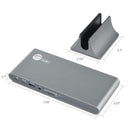 SIIG JU-DK0N11-S1 USB-C Dual Video MST Docking Station w 60W PD Charging RJ45 SD