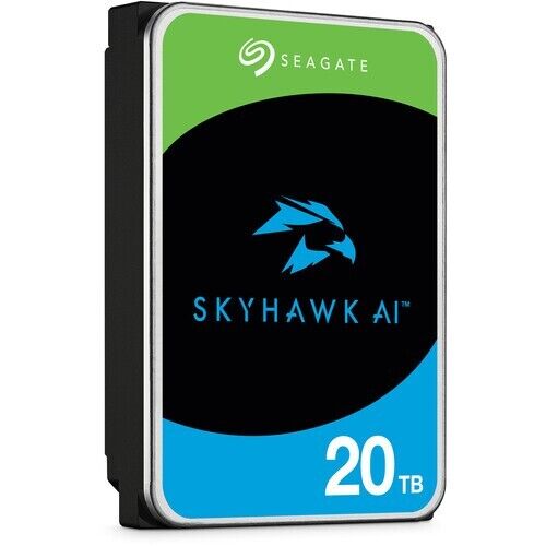 Seagate ST20000VE003 Skyhawk AI 20TB 3.5" Hard Drive SATA 6Gb/s Helium Brown Box