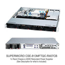 Supermicro CSE-813MFTQC-R407CB 1U ATX Chassis 4x 3.5 SAS/SATA 400W PSU Platinum