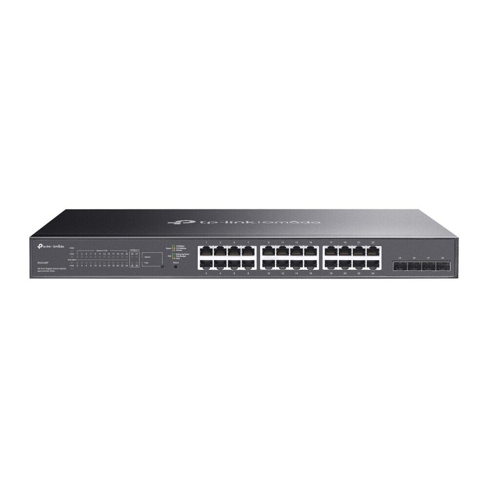 TP-Link SG2428P JetStream 28-Port Gigabit Smart Managed Switch with 24-Port PoE+