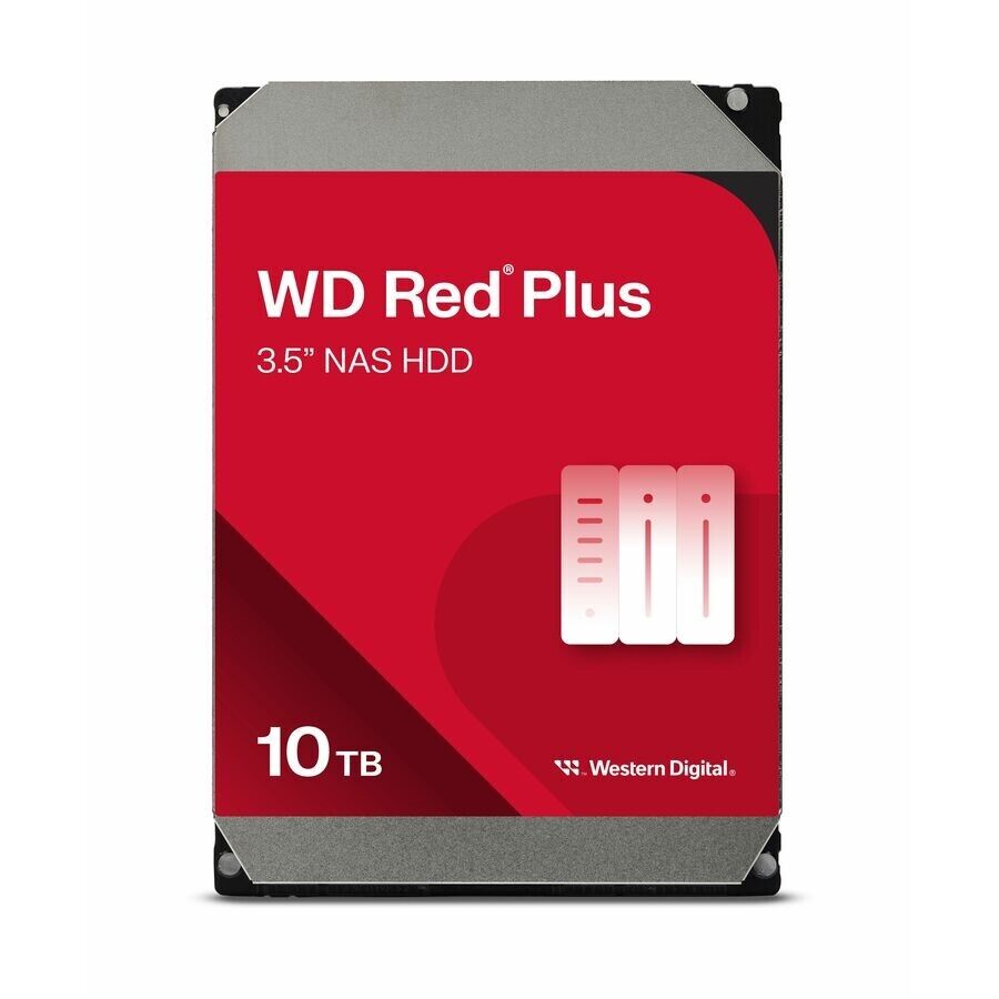 Western Digital WD101EFBX-SINGLE 10TB 3.5" Red Plus NAS 7200 RPM SATA Hard Drive