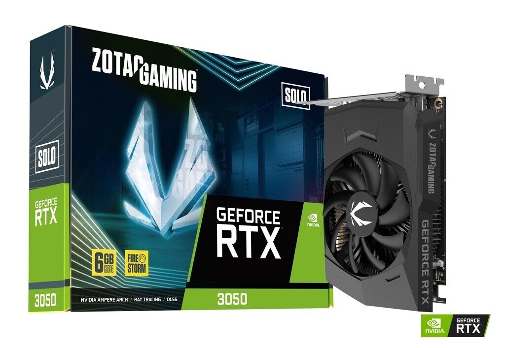 Zotac ZT-A30510G-10L GAMING GeForce RTX3050 6GB GDDR6 Solo DP HDMI Graphics Card