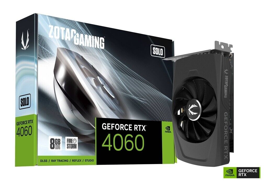 Zotac ZT-D40600G-10L GAMING GeForce RTX 4060 8GB SOLO DP HDMI Graphics Card