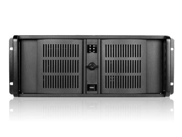 iStarUSA D-400 4U Compact Rachmount Chassis ATX microATX Aluminum Alloy Black