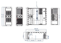 iStarUSA D-400 4U Compact Rachmount Chassis ATX microATX Aluminum Alloy Black