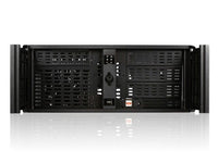 iStarUSA D-400 4U Compact Rachmount Chassis ATX microATX Aluminum Alloy Black