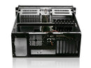iStarUSA D-400 4U Compact Rachmount Chassis ATX microATX Aluminum Alloy Black