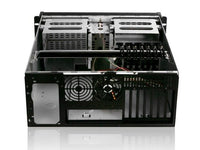 iStarUSA D-400 4U Compact Rachmount Chassis ATX microATX Aluminum Alloy Black