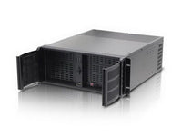 iStarUSA D-400 4U Compact Rachmount Chassis ATX microATX Aluminum Alloy Black
