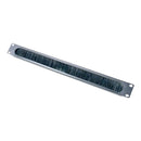 APC AR8429 19" Horizontal Cable Organizer 1U with Brush Strips Entry Exit Black