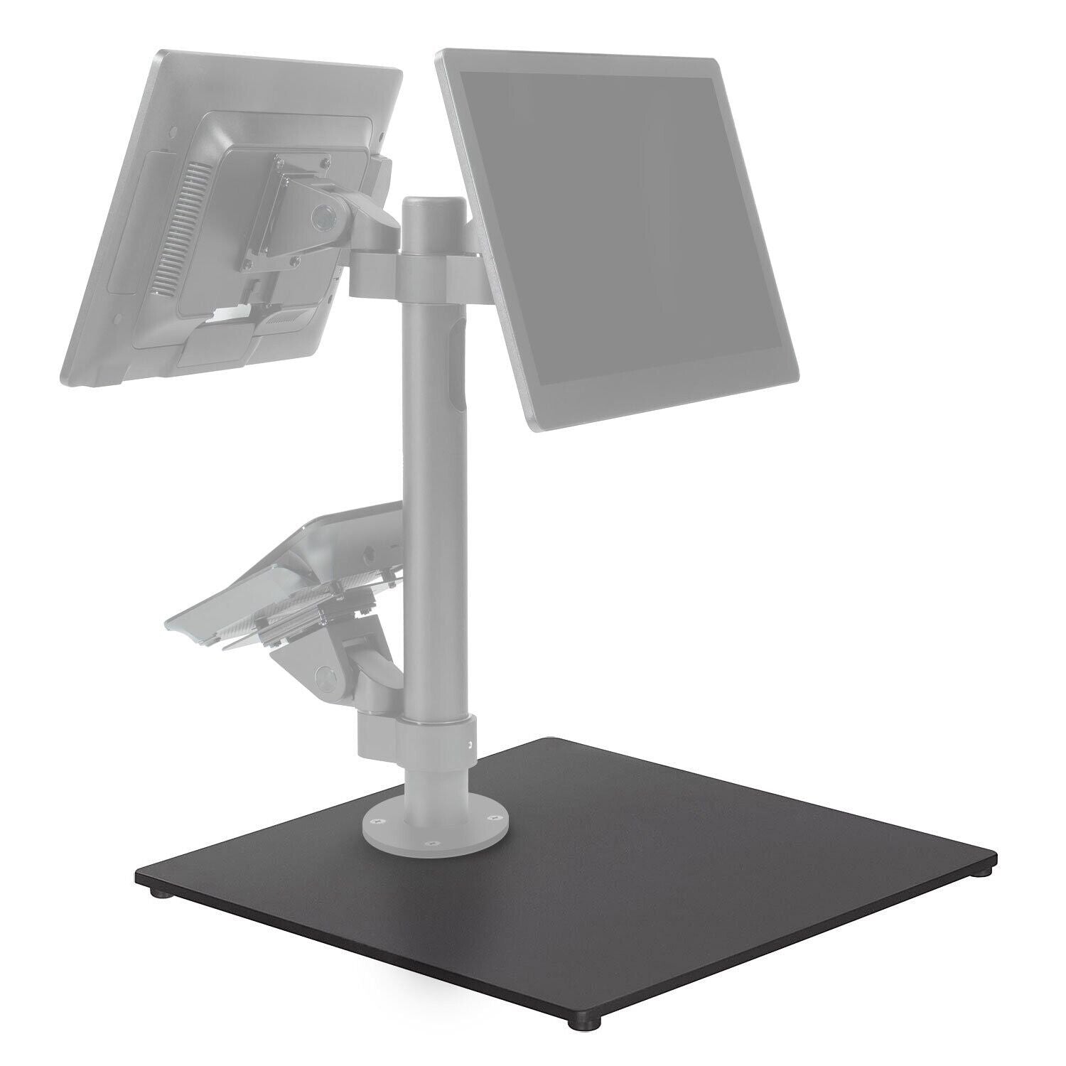 HAT Design Works MNMT10-SM-FS14X14B 14" x 14" x .25" Medium Freestanding Base