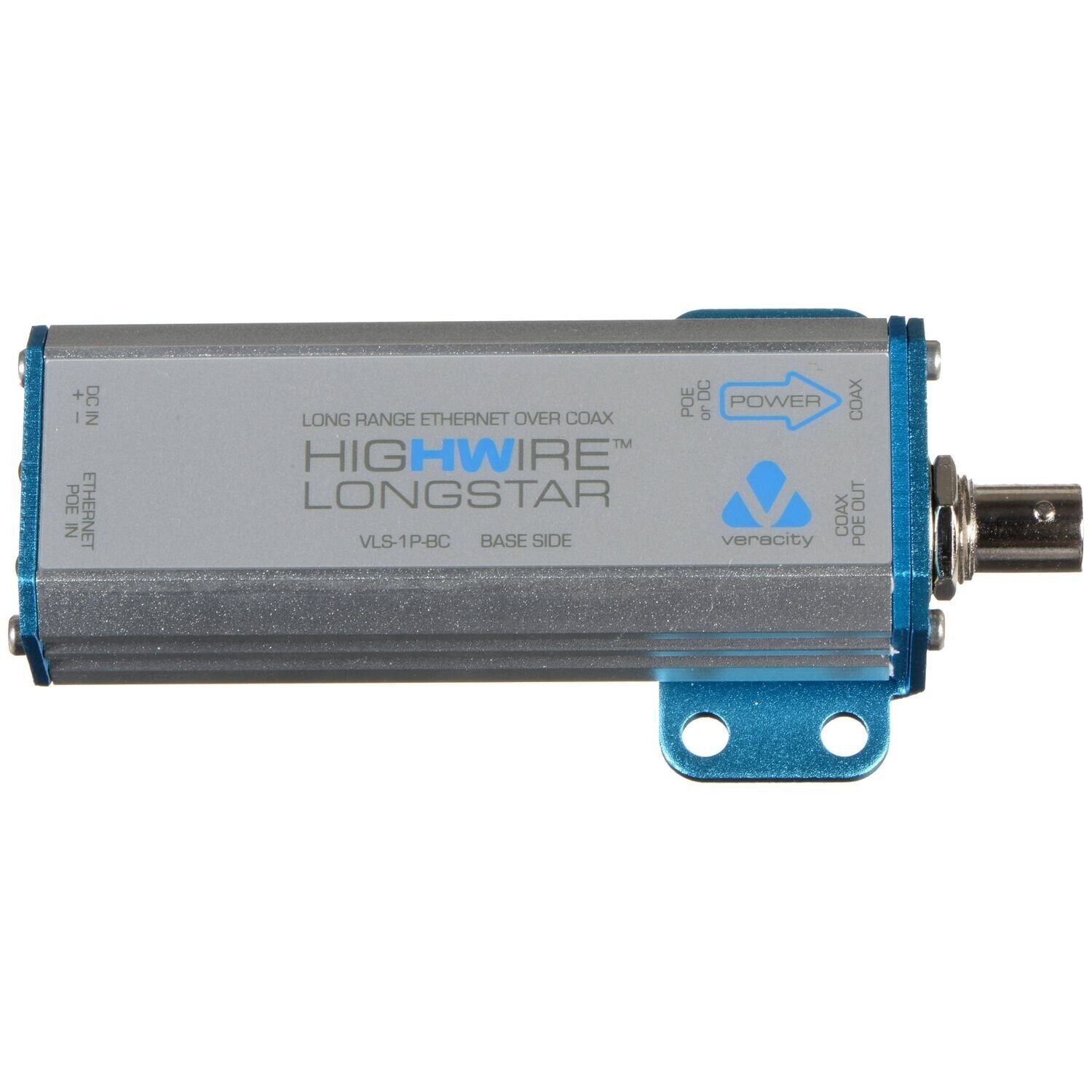 Veracity VLS-1P-BC HIGHWIRE Longstar (Base). Single POE converter with POE in