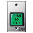 HES TS-2T 2" Square, Green Illuminated Push Button, SPDT, 1A Contacts
