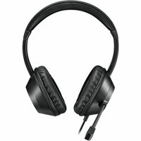 Adesso Xtream P7 USB-A/C Stereo Headset AI Controls Omni Boom Microphone Black