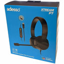 Adesso Xtream P7 USB-A/C Stereo Headset AI Controls Omni Boom Microphone Black