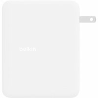 Belkin WCH014dqWH BoostCharge Pro Quad USB-C/A GaN 140W Wall Charger Power White