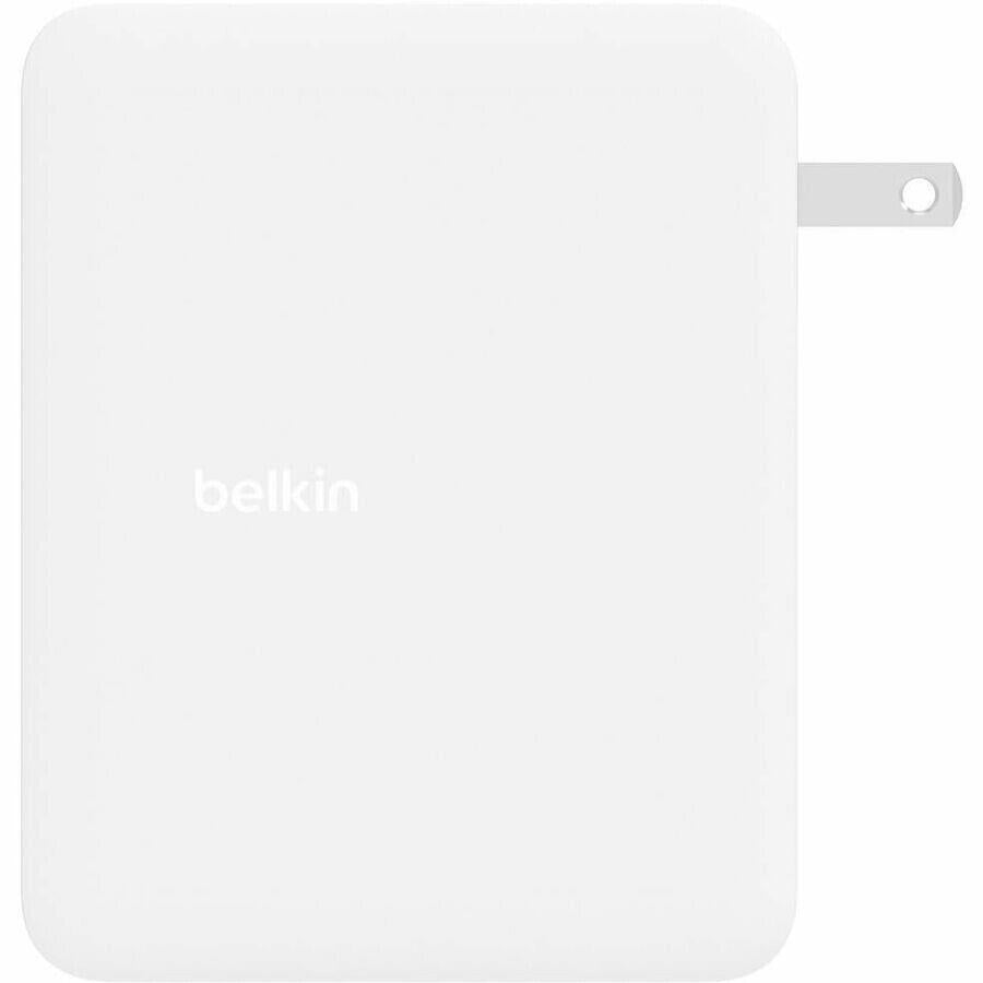 Belkin WCH014dqWH BoostCharge Pro Quad USB-C/A GaN 140W Wall Charger Power White
