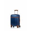 CHAMPS S1016C-NAVY Vintage Hardside Carry-On TSA Lock 360-Wheel USB Port Navy