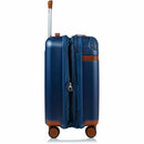 CHAMPS S1016C-NAVY Vintage Hardside Carry-On TSA Lock 360-Wheel USB Port Navy
