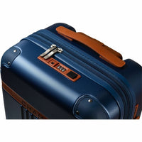 CHAMPS S1016C-NAVY Vintage Hardside Carry-On TSA Lock 360-Wheel USB Port Navy