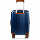 CHAMPS S1016C-NAVY Vintage Hardside Carry-On TSA Lock 360-Wheel USB Port Navy