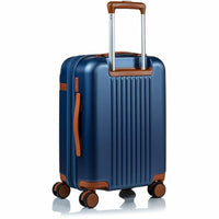 CHAMPS S1016C-NAVY Vintage Hardside Carry-On TSA Lock 360-Wheel USB Port Navy