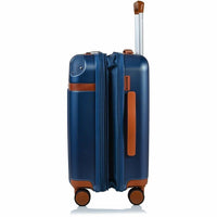 CHAMPS S1016C-NAVY Vintage Hardside Carry-On TSA Lock 360-Wheel USB Port Navy