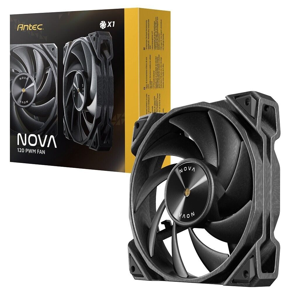 Antec NOVA 120 PWM PC Fans, 120mm Fan Premium High-Performance Fan, PWM Case Fan