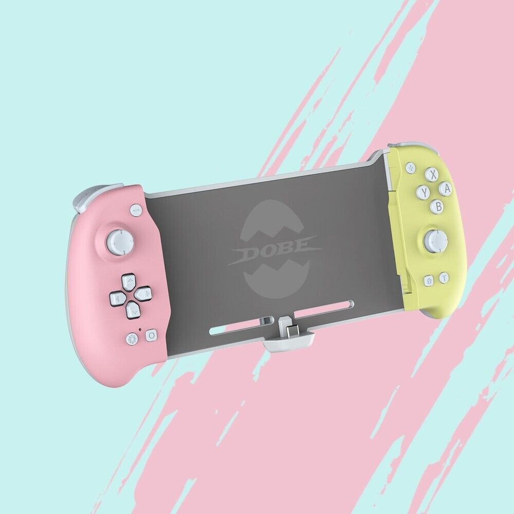 DOBE TNS-1188 PINK&YELLOW Eggshell Controller Gripcon Switch Controller