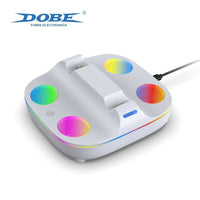 DOBE TP5-35115 WHITE Multi-functional PS5 Charging Dock combined w/ RGB ambient