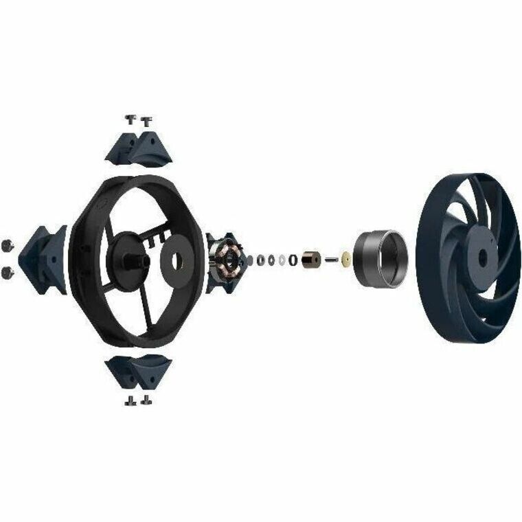 Cooler Master MFZ-M2NN-32NPK-R1 120x120x27mm 2-Ball Bearing Case Fan NoLED Black