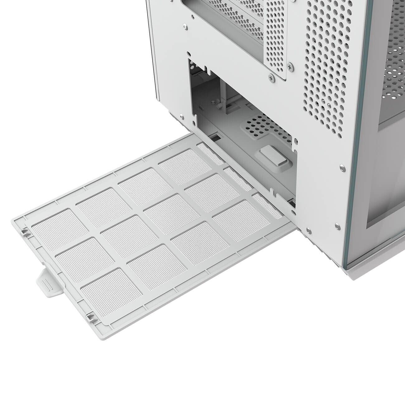 Cougar FV270 RGB WHITE Mid Tower E-ATX Case, 420mm GPU Supported, Build-in ARGB