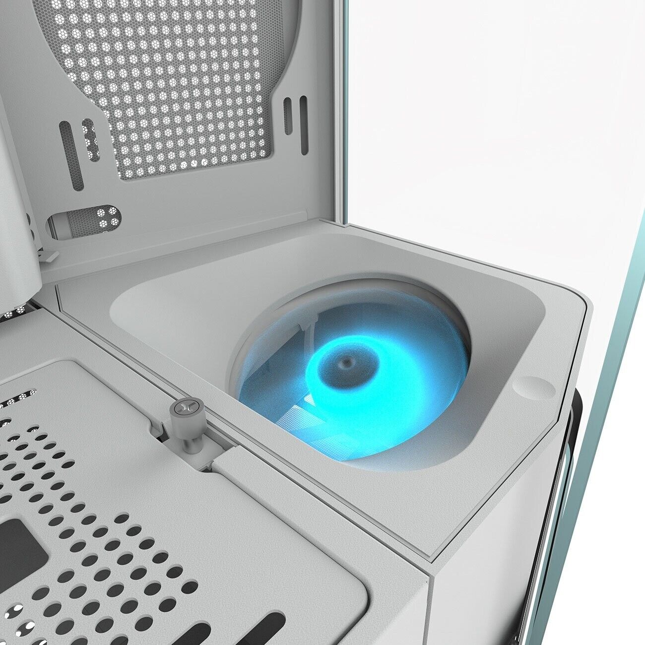 Cougar FV270 RGB WHITE Mid Tower E-ATX Case, 420mm GPU Supported, Build-in ARGB