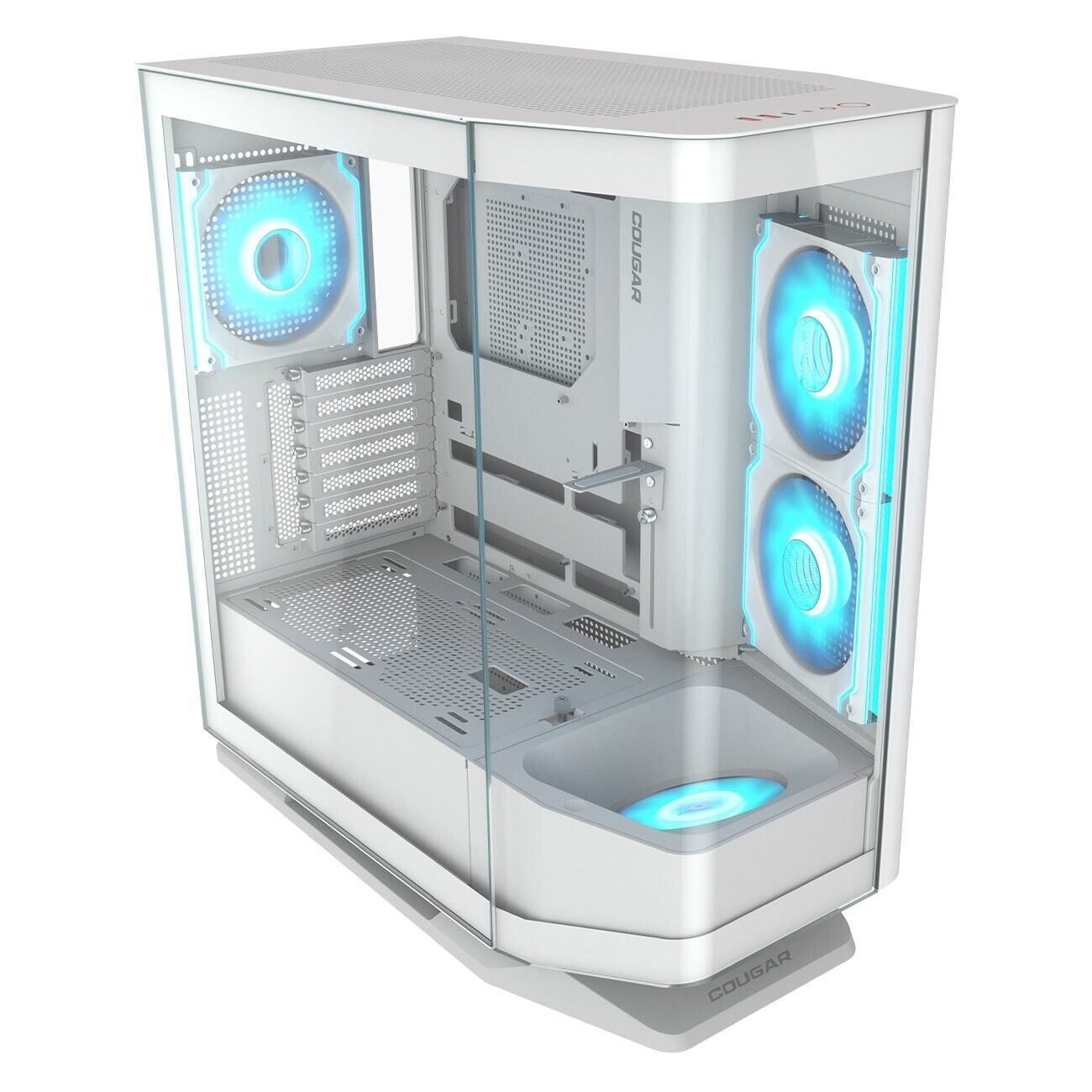 Cougar FV270 RGB WHITE Mid Tower E-ATX Case, 420mm GPU Supported, Build-in ARGB